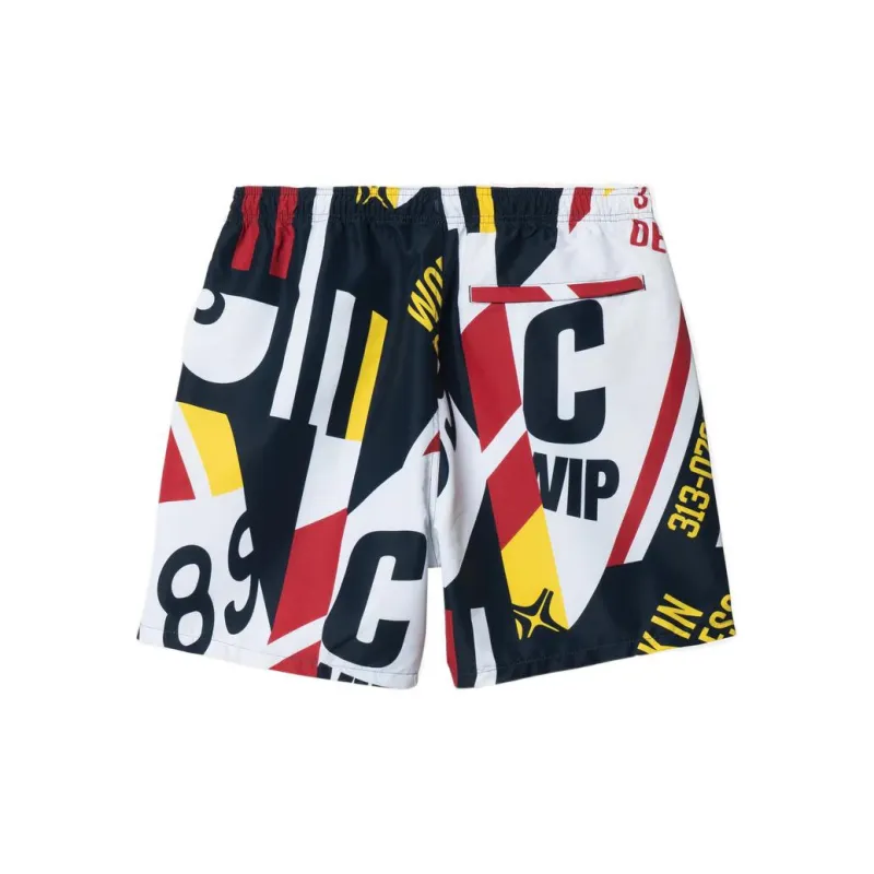 Carhartt WIP Casual Shorts Unisex Red Yellow-1