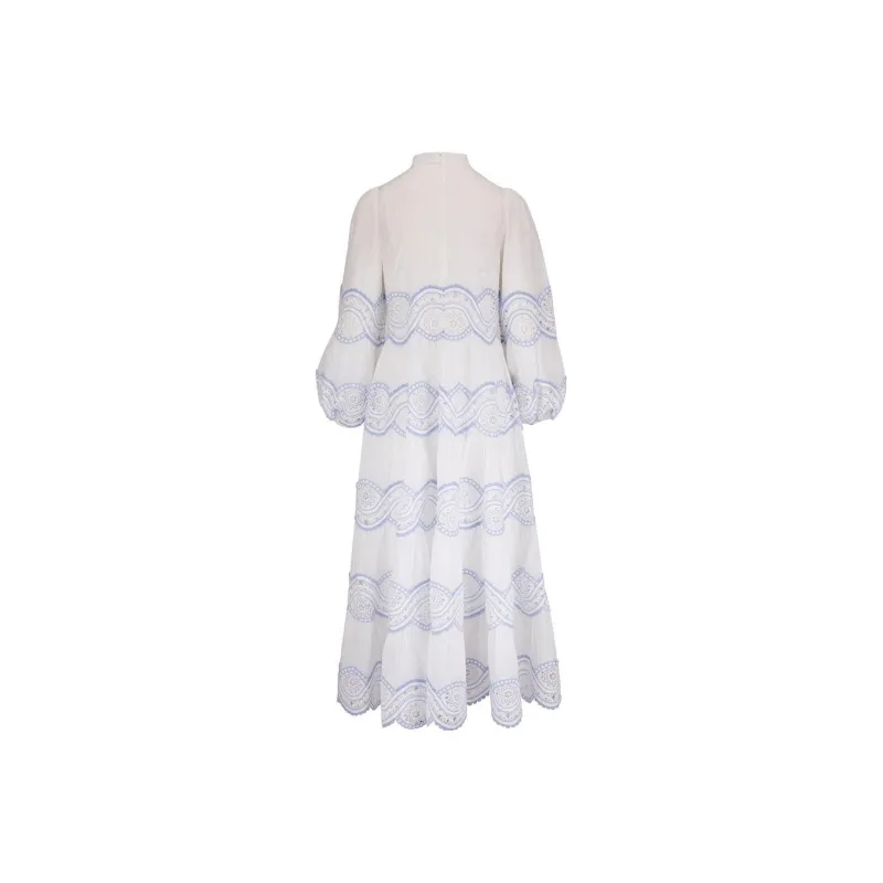Zimmermann Long Sleeved Dress Women's Blue-1