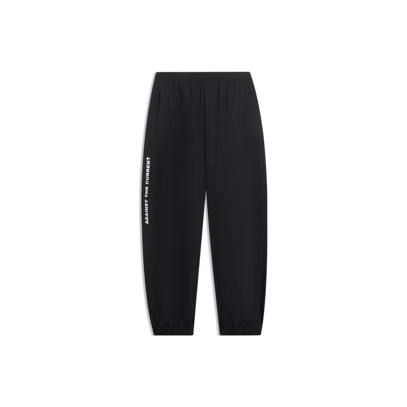 LINING CF Tracing Knitted Sweatpants Men Black-1