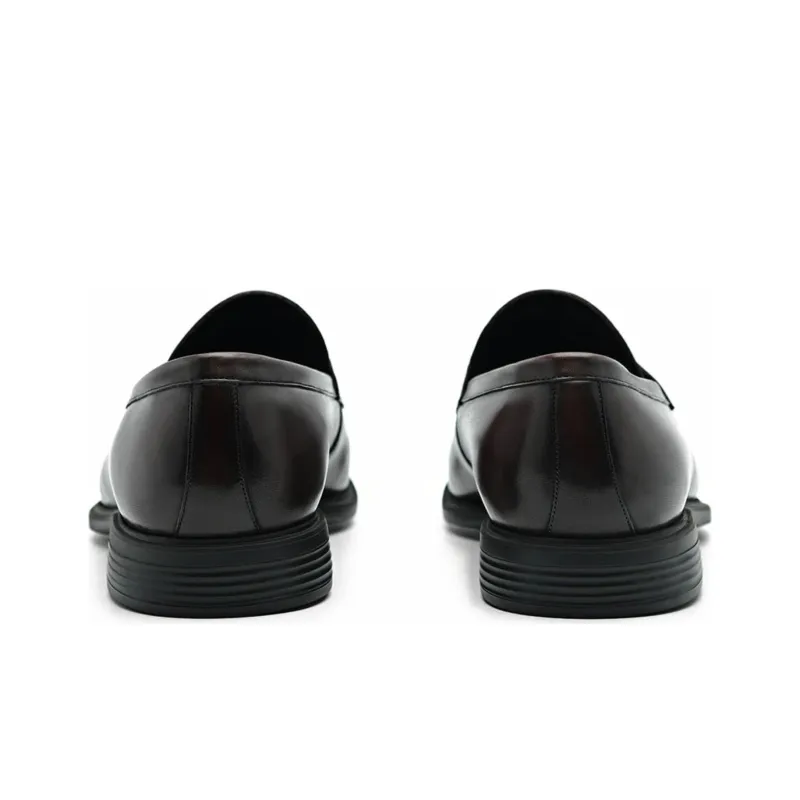 PEDRO Dress Shoes Men Low Top Black/Dark Umber-5