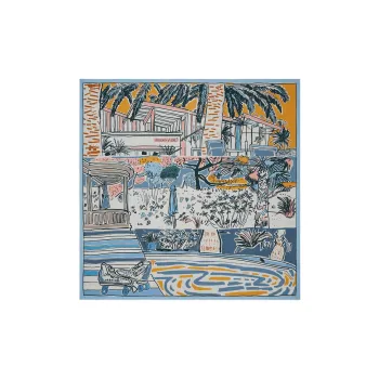 HERMES Rayures D Ete Shawls Unisex