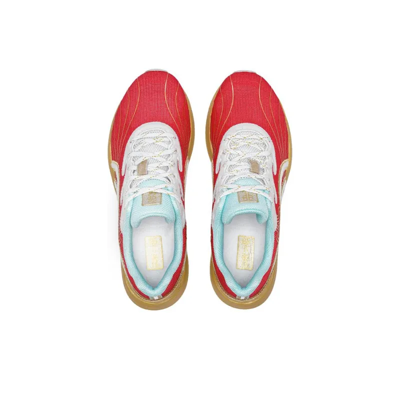 DO WIN Journey To The Second Generation Cushioned Slip Resistant Breathable Support Running Shoes Unisex Red-2