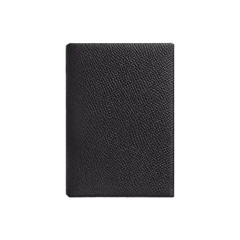 HERMES Calvi Epsom Calfskin Wallets Card Holders Unisex 88 Graphite Graphite Gray