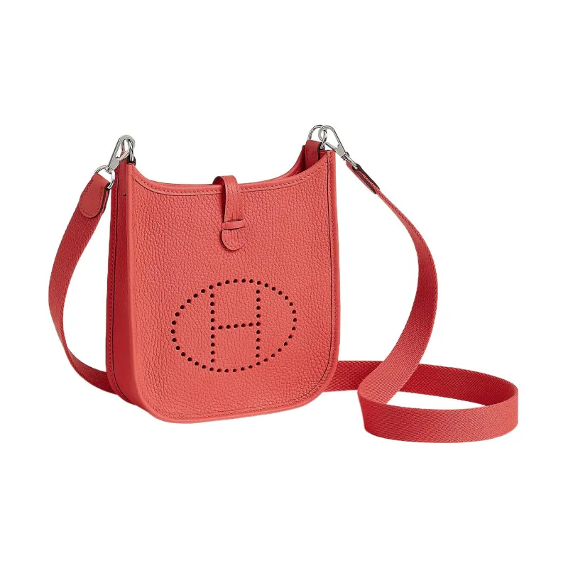 HERMES Evelyne Clemence Bullock Leather Crossbody Bag, Shoulder Bag Women's-1