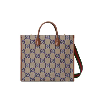 GUCCI Canvas Tote Bag Shopping Bag Canvas Bag Shoulder Bag Crossbody Bag Handbag Women's Brown/Blue