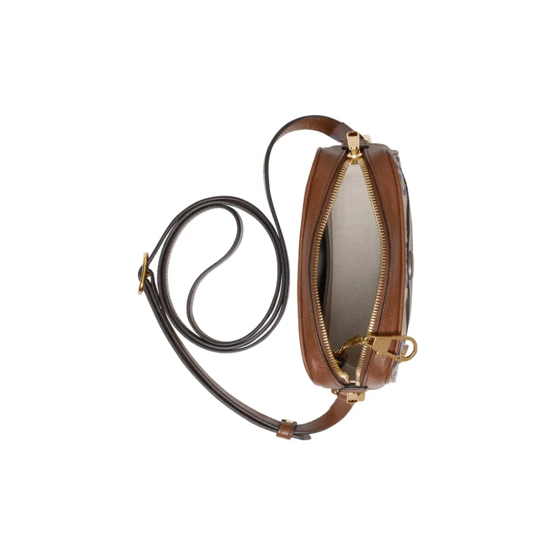 GUCCI Ophidia Canvas With Leather Camera Bag Shoulder Bag Crossbody Bag Mini Women's Blue/Brown-6