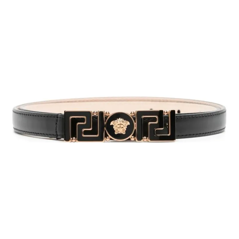 VERSACE Greca Goddess Leather Belt-0