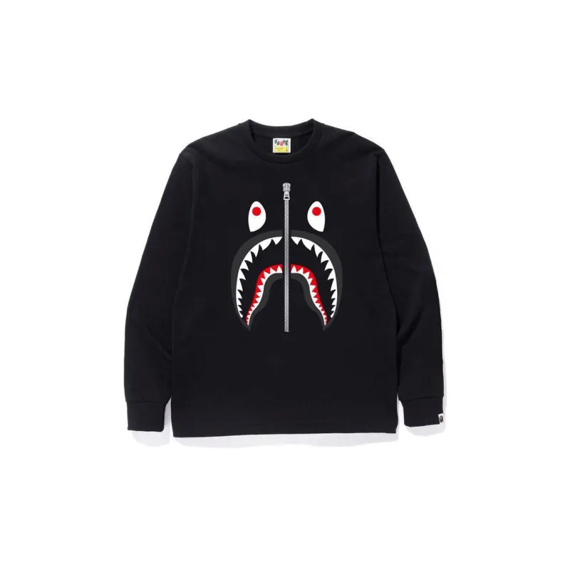 A BATHING APE Shark L/S Tee SS23-0
