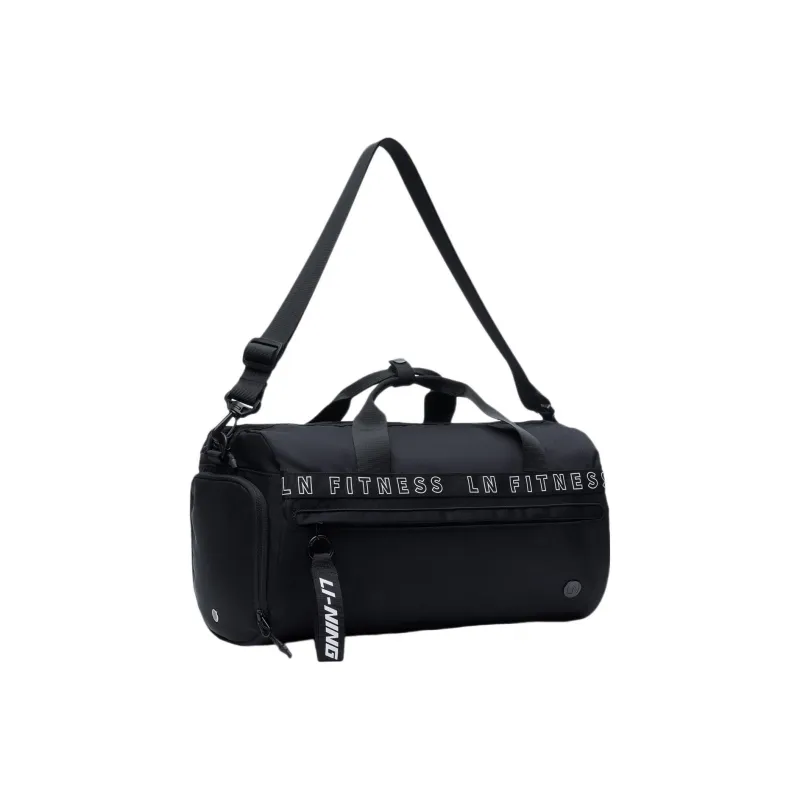 LiNing Fitness Series Polyester Handbag, Shoulder Bag, Crossbody Bag, Gym Bag Large Size Unisex Black-2