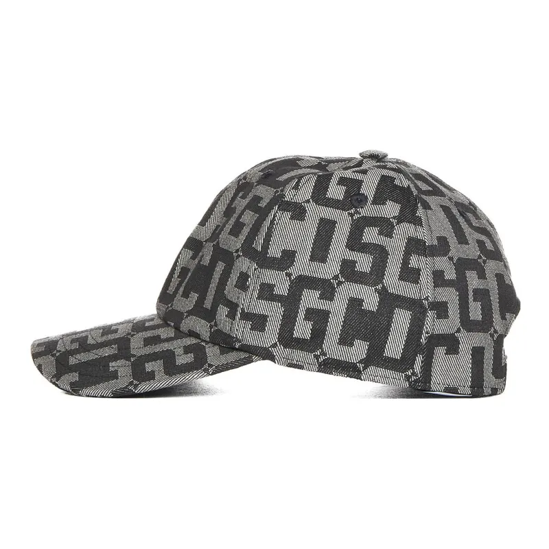 GCDS Logo print Cotton Cap-1