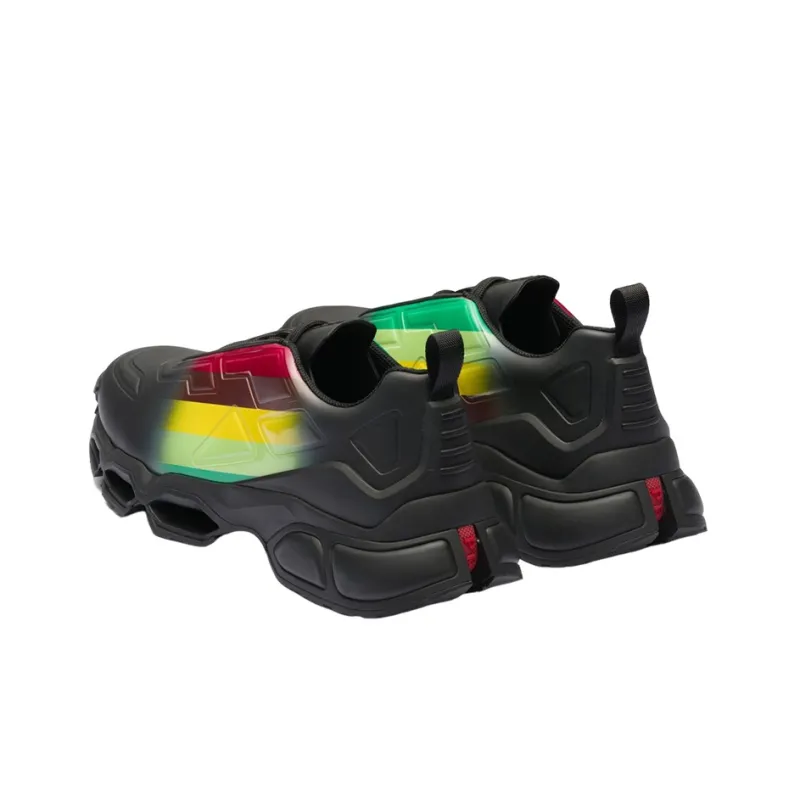 PRADA Collision Cross Sneaker Black Apple Green-3