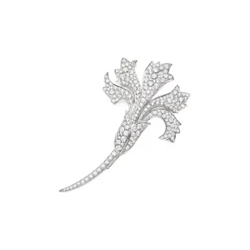 Chaumet Jardins Brooch Unisex Silver