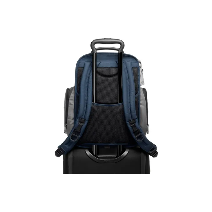 TUMI Alpha 3 Nylon Briefcase Backpack Regular Men's Blue Gray Multicolor-4