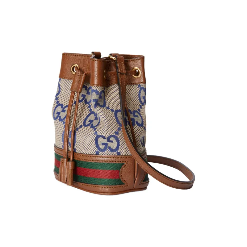 GUCCI Ophidia Canvas With Leather Bucket Bags Crossbody Bag, Shoulder Bag Women's-1