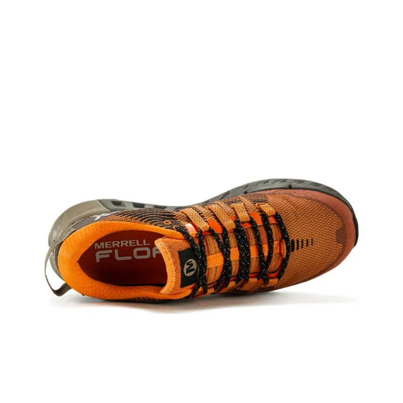 MERRELL Agility Peak 4 Slip Resistant Waterproof And Breathable Low Top Running Shoes Men's Orange-2