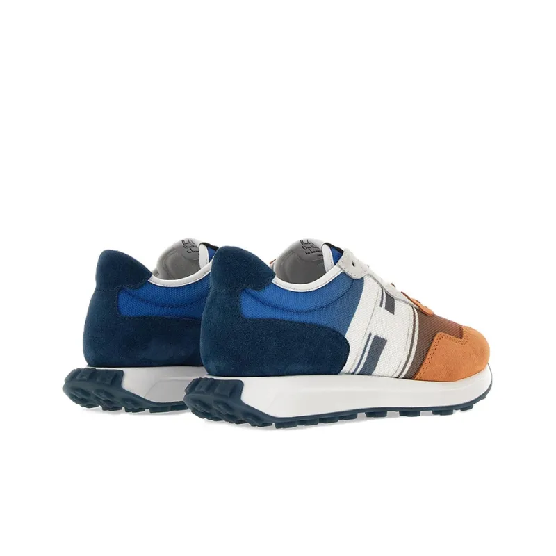 HOGAN Round Toe Panelled Sneakers-3