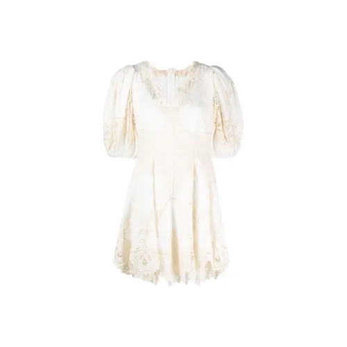 Zimmermann Short-Sleeved Dresses Women's Off White