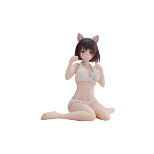 TAITO Megumi Kato Saekano  How To Raise A Boring Girlfriend Cat Ear Pajamas Ver. Bonus Gifts 12cm