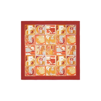 GUCCI Silk Scarves Women's Orange