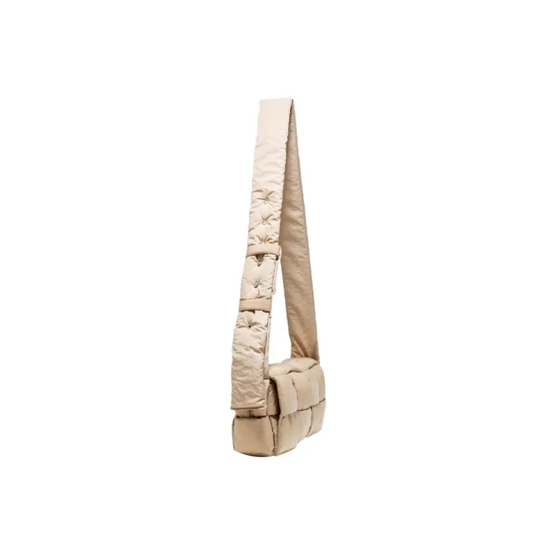 Bottega Veneta Padded Tech Cassette Crossbody Bag Intrecciato Sesame-2