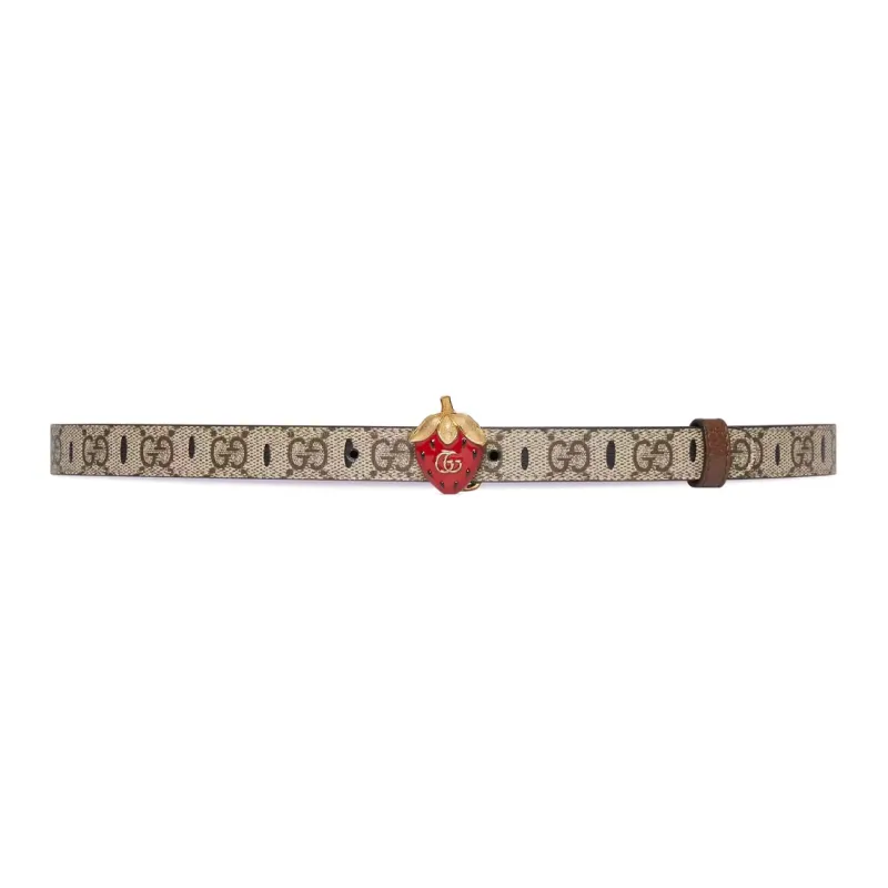 GUCCI Leather Leather Belts Women's Width  2cm-0