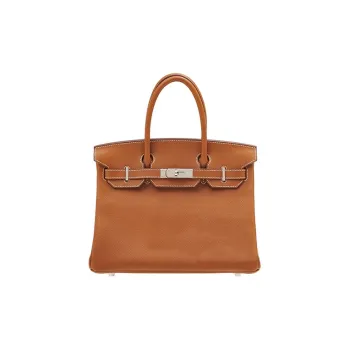 HERMES Birkin Fortune Saddle Leather Birkin Bag Handbags Women's 34 Fauve Light Tawny