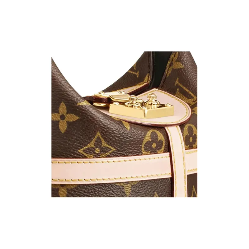 LOUIS VUITTON Duffle Bag Monogram Brown-4