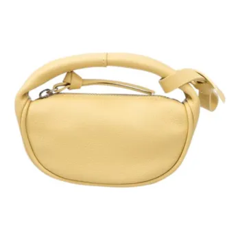 By Far Micro Cush Leather Mini Bag Dumpling Bag Accessory Handbag Mini Women's Yellow