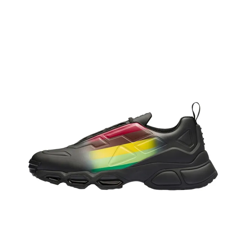 PRADA Collision Cross Sneaker Black Apple Green-0