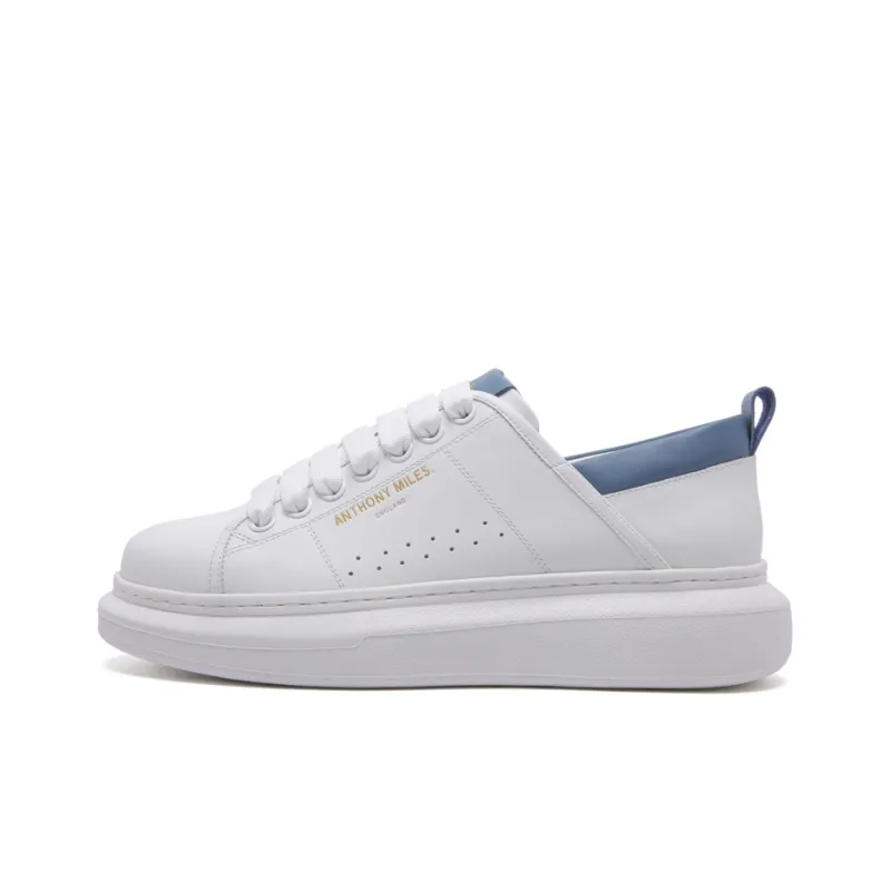 Anthony Miles Skateboard Shoes Men Low Top White-0