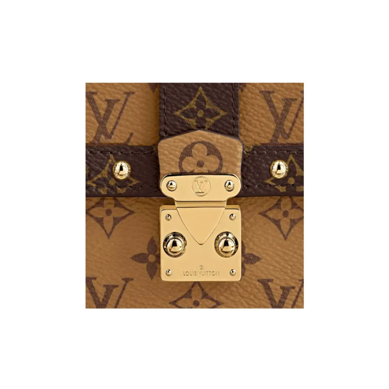 LOUIS VUITTON Pochette Trunk Verticale Monogram Reverse Brown-5