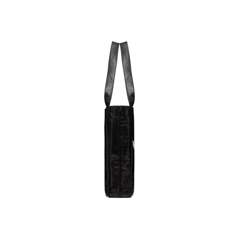 Valentino VLTN Soft Calfskin Tote Bag, Shopping Bag, Shoulder Bag, Handbag Men's Black-2