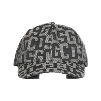 GCDS Logo print Cotton Cap