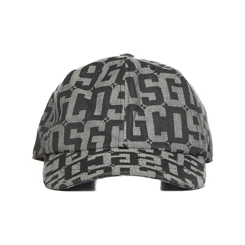 GCDS Logo print Cotton Cap-0