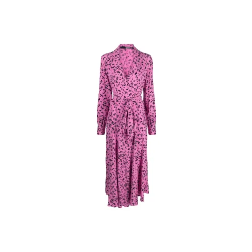 Rotate Long-Sleeved Dresses Women's Bubble Gum Pink Color