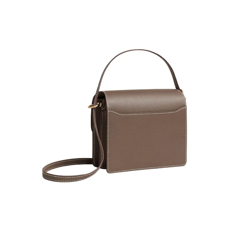HERMES Roulis Evercolor Calfskin Pig Nose Bag Handbag Shoulder Bag Crossbody Bag Mini Women's 18 Etoupe Elephant Gray-2
