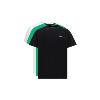 AMBUSH T Shirts Men 1 Set 3 Pack Black+Green+White