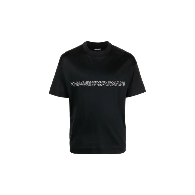 EMPORIO ARMANI T Shirts Men Dark Blue-0