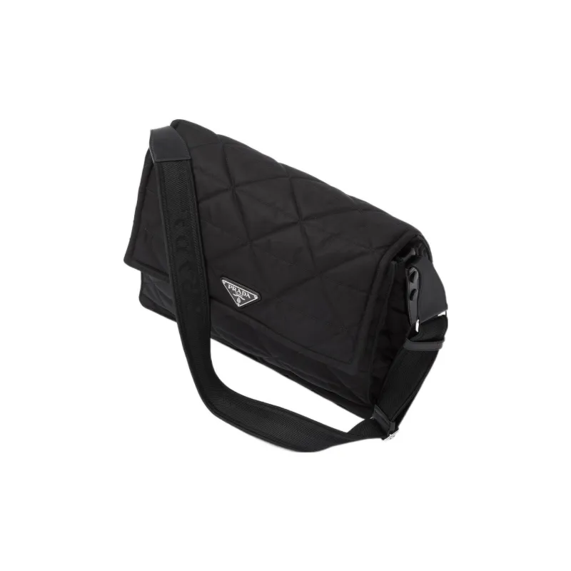 PRADA Recycled Nylon Crossbody Bag Shoulder Bag Men's Black-2