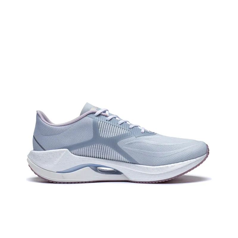 LiNing Super Light 20 Durable Breathable Low Top Running Shoes Women's Gray Blue-1