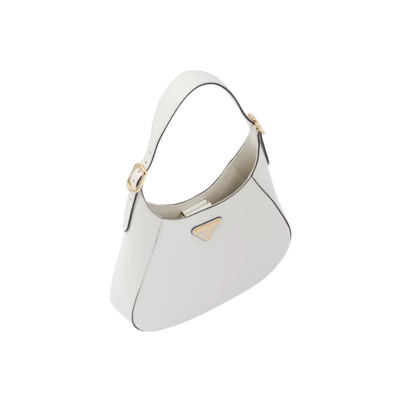 PRADA Leather Handbag, Shoulder Bag Women's White-2