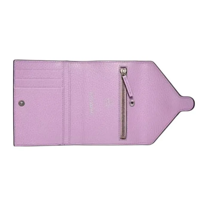 GUCCI GG Marmont Leather One Shoulder Crossbody Clutch Wallet Card Holder Women's Purple-5