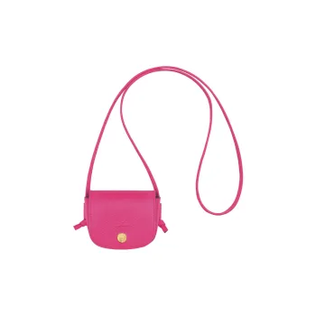LONGCHAMP Épure Cow Leather Shoulder Bag, Crossbody Bag, Coin Purse Women's Peach Pink
