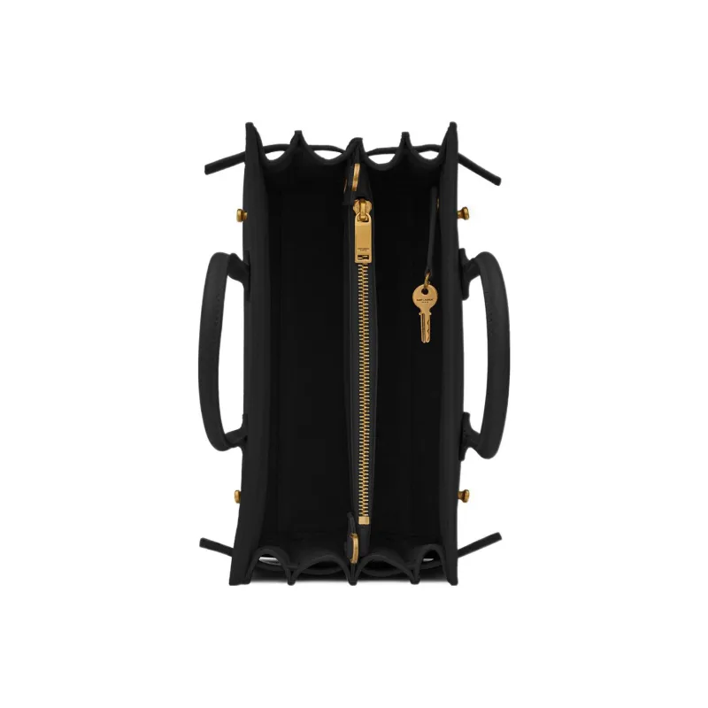 SAINT LAURENT SAC DE JOUR Calfskin Shoulder Bag, Crossbody Bag, Handbag Women's Black-4