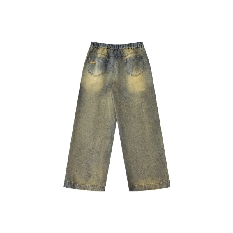 OPICLOTH Jeans Unisex Washed Blue-1