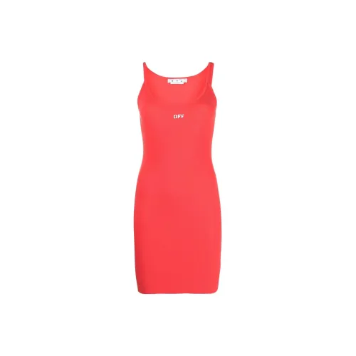 OFF-WHITE Sleeveless Dresses Women's Red