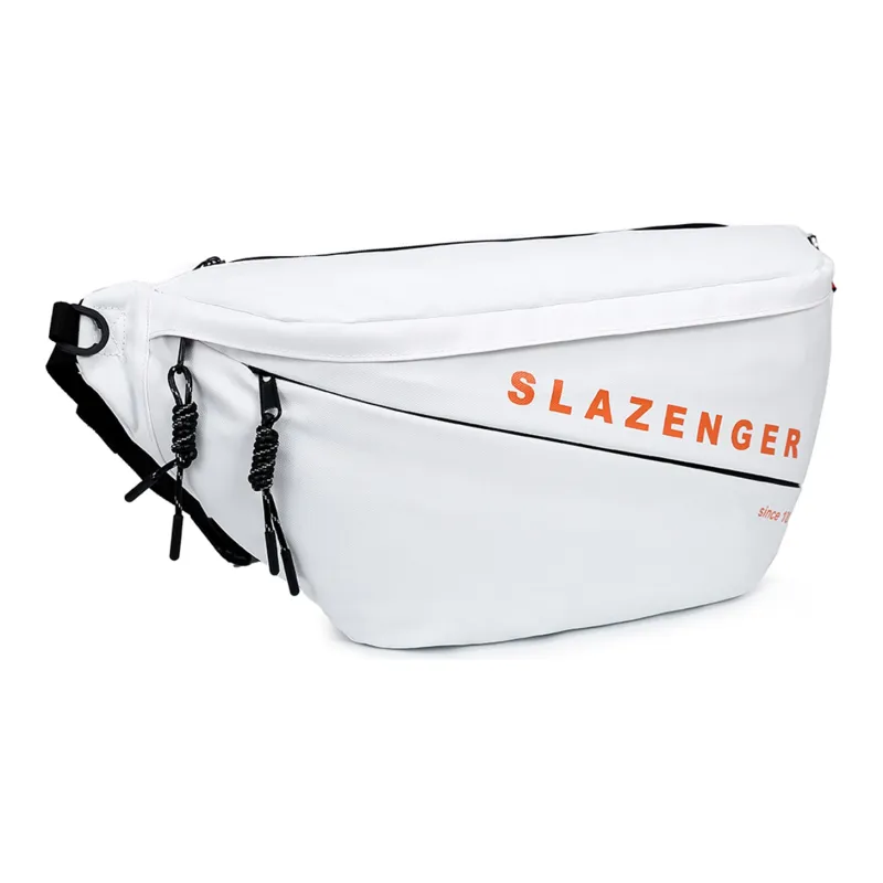 Slazenger PU With Polyester Shoulder Bag Sling Bag Crossbody Bag Regular Unisex White-3