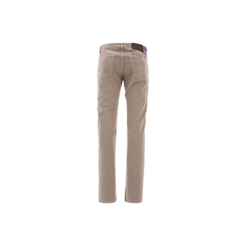 JACOB COHEN Logo Patch Slim Fit Trousers-1