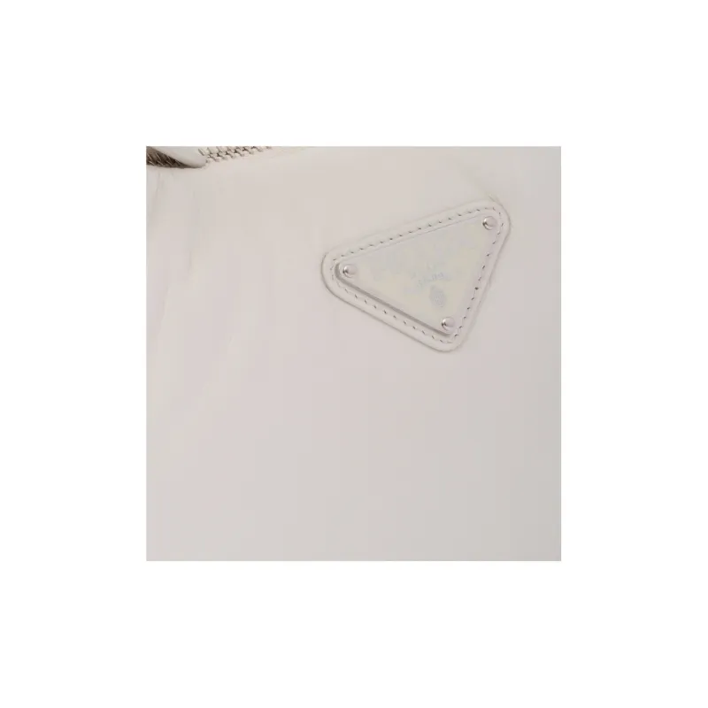 PRADA Soft Padded Nappa Leather Mini Bag White-4