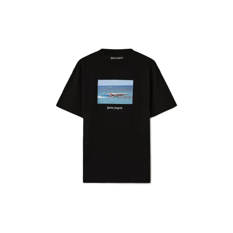 PALM ANGELS Getty Speedboat Classic Tee-0